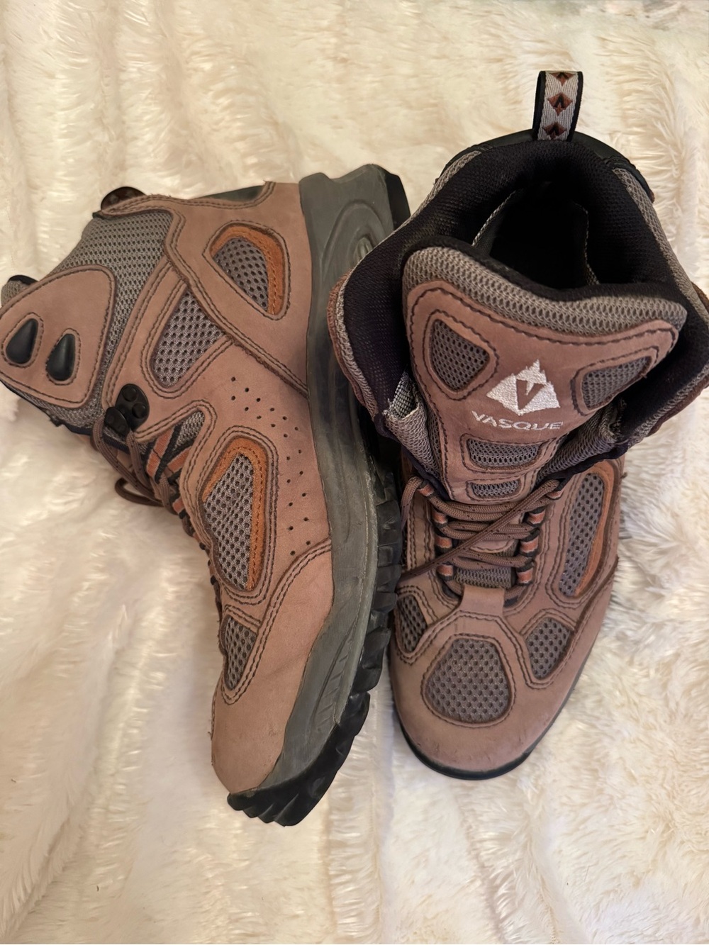 Vasque Brown and Gray Men's Hiking Ankle Boots
